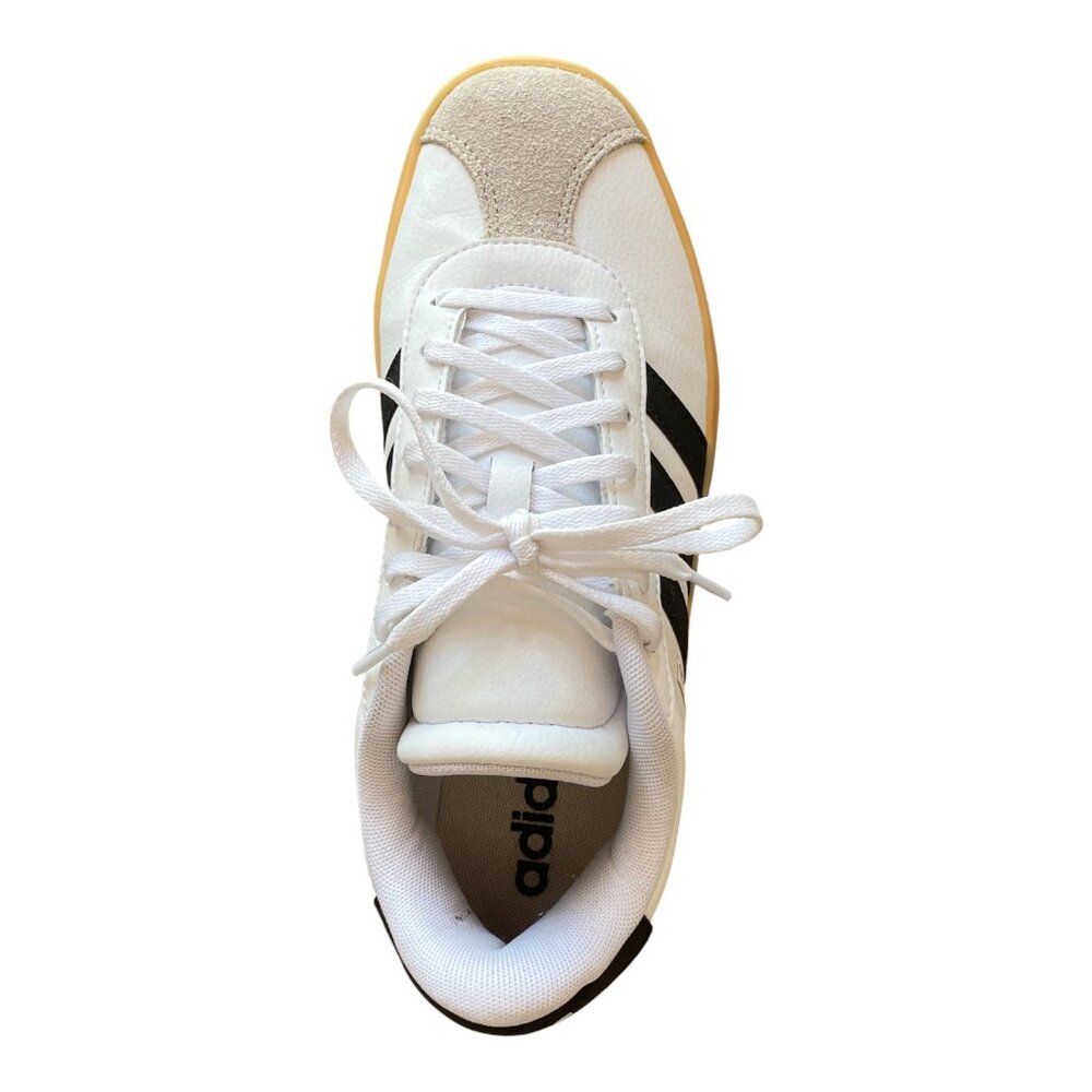 Adidas VL Court Bold Platform Sneaker in Black & White - Size 7 - Picture 3 of 10